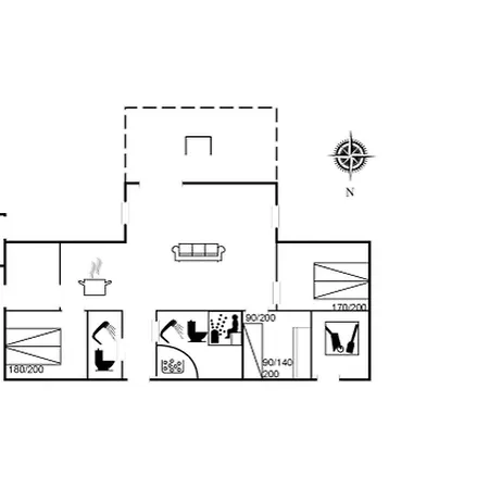 펜션 Pertti - 625m From The Sea By Interhome Højby